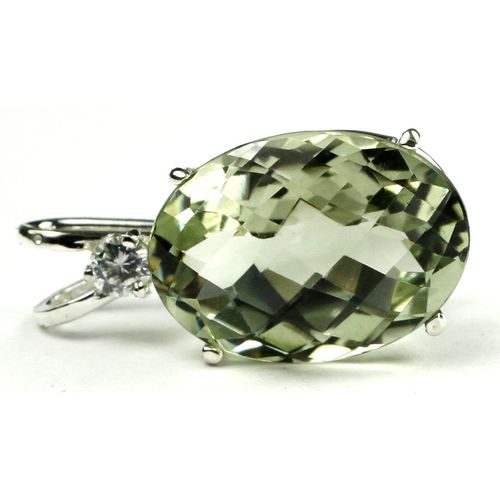 Green Amethyst (Prasiolite), 925 Sterling Silver Pendant, SP085