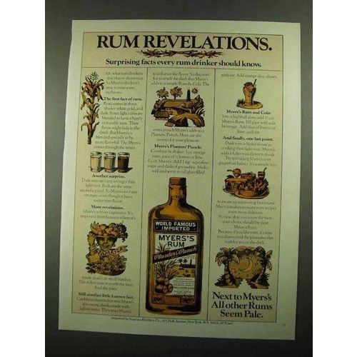 1976 Myers's Rum Ad - Rum Revelations