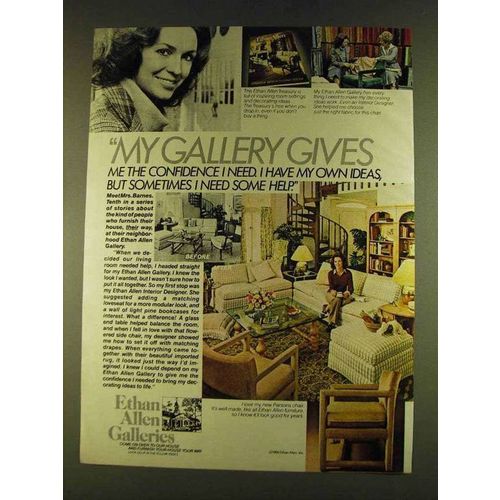 1980 Ethan Allen Galleries Ad - Gives Me Confidence