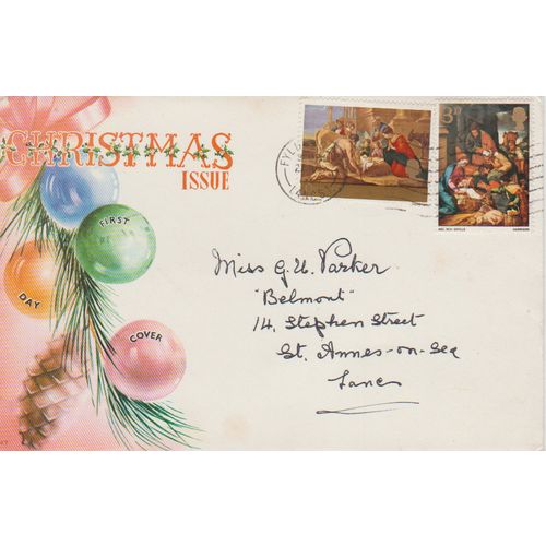 GB 1968 Christmas FDC Fyldd Coast pm see others