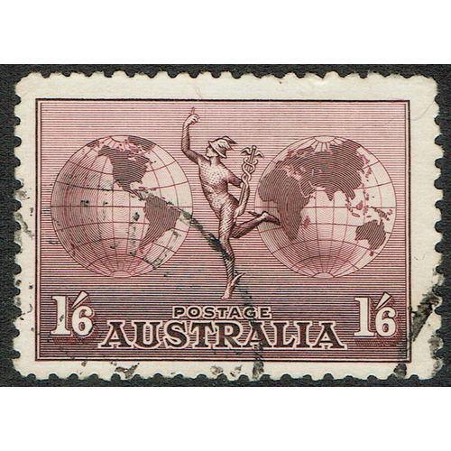 Australia 1934 Hermes 1/6d Dull Purple No wmk SG153 FU