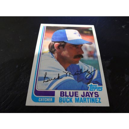 1982 Topps Card # 314A Buck Martinez Excellent-Mint (6) Toronto Blue Jays