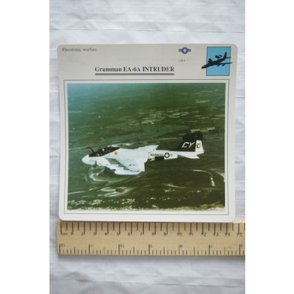 Grumman EA-6A Intruder - USA - Electronic Warfare - Collectors Club Card