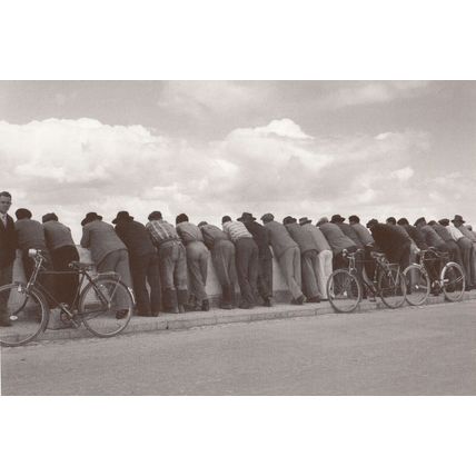 Portugal Street Procession Of Bicycles Bored Owners Photo Award Postcard