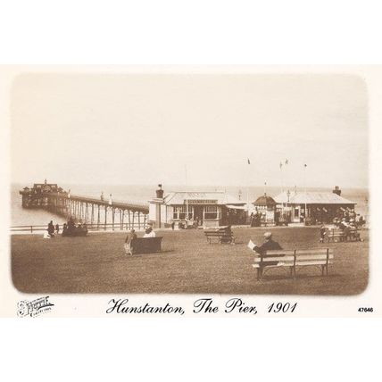Hunstanton Pier Norfolk in 1901 Postcard