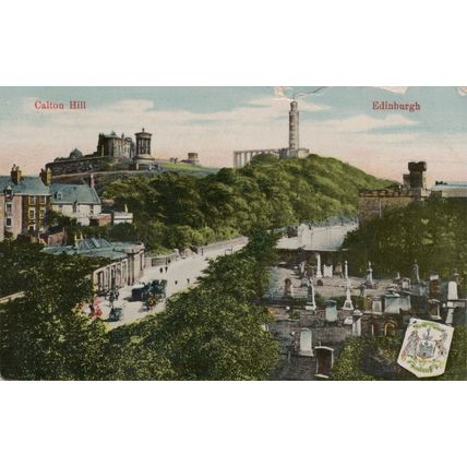 Milton Glazette postcard Calton Hill, Edinburgh. 1907