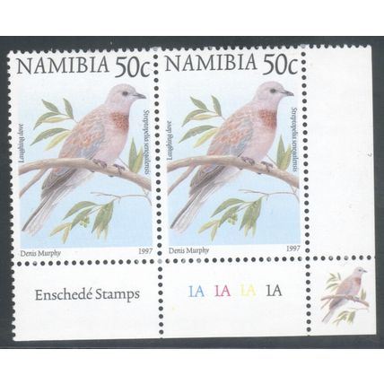 Namibia 1997 - 50c Streptopelia senegalensis x 2 by Denis Murphy - mint