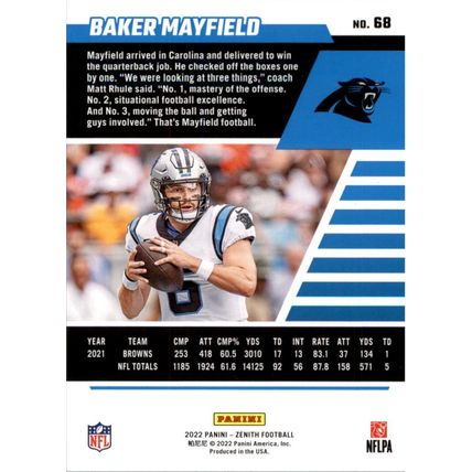 2022 Zenith Football Baker Mayfield