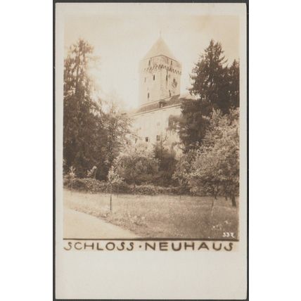 Schloss Neuhaus an der Donau, c.1930s - Otto Kaiser Foto-AK