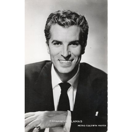 Fernando Lamas MGM 504 Hollywood Real Photo Actor Postcard