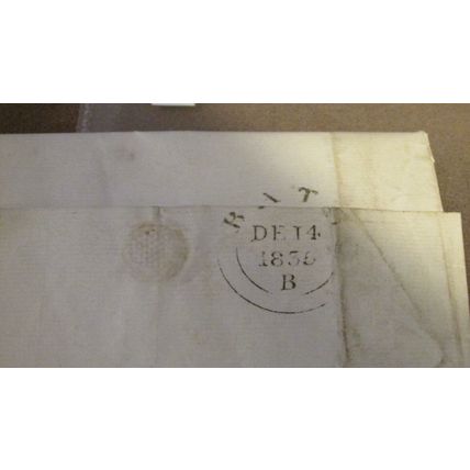 QV Quen Victoria 1835 GB Pre-Stamp Cover to Warwickshire - Bath fr - ref21