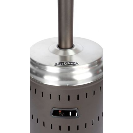 Ash & Stainless Steel Commercial Outdoor Patio Deck Porch Heater 46,000 Btu's