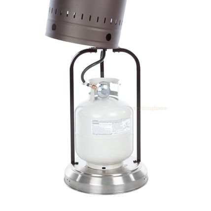 Ash & Stainless Steel Commercial Outdoor Patio Deck Porch Heater 46,000 Btu's