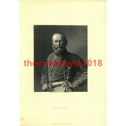 Garibaldi, Italian Revolutionary, Book Illustration (Print), c1890