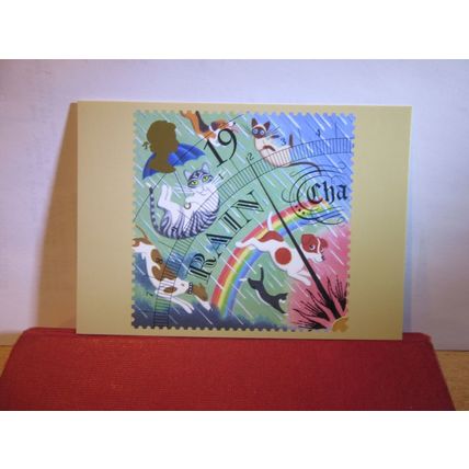 WEATHER 19p stamp.. issued 2001 by Post office/Royal Mail unused postcard =