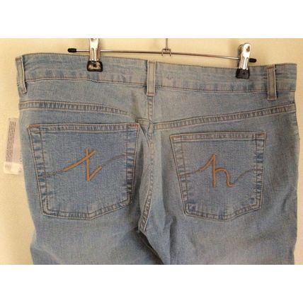 TOMMY HILFIGER Womens Bootcut Jeans XL W36 L34 Light Blue Cotton
