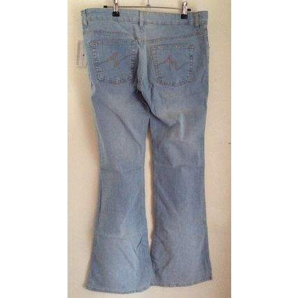 TOMMY HILFIGER Womens Bootcut Jeans XL W36 L34 Light Blue Cotton