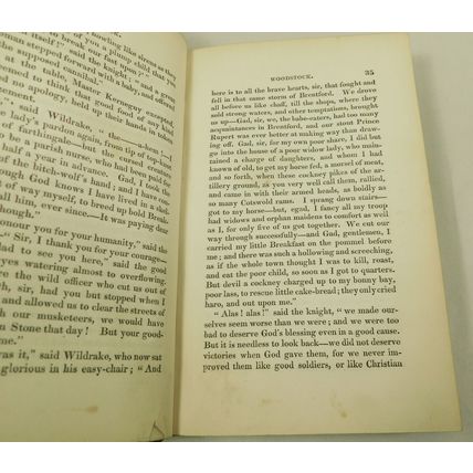 Antique Leather Book Walter Scott Waverley Woodstock 1832 Vol 1 Waverley XL