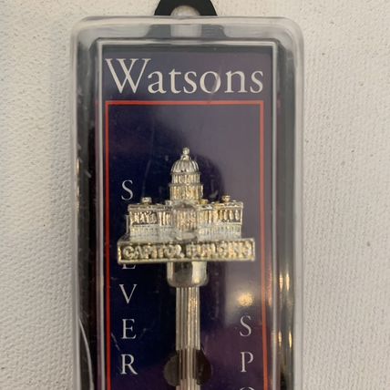 Washington DC Capital Collector Souvenir Spoon Watsons Silver Plated W Box 4.25"