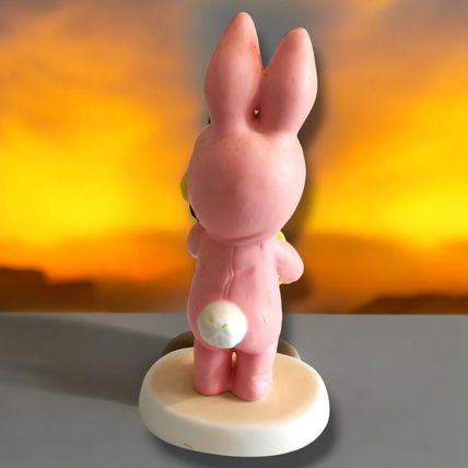 Campbell's Soup PINK EASTER BUNNY RABBIT holding egg Dolly Girl Figure Figurine