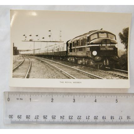 old postcard ex L.M.S. Diesel Electric Locomotive no. 10000 The Royal Wessex