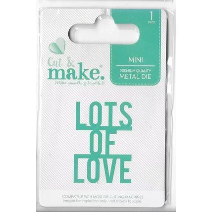 Cut & Make. Lots Of Love Die. Die Cutting Cardmaking Scrapbooking Crafts