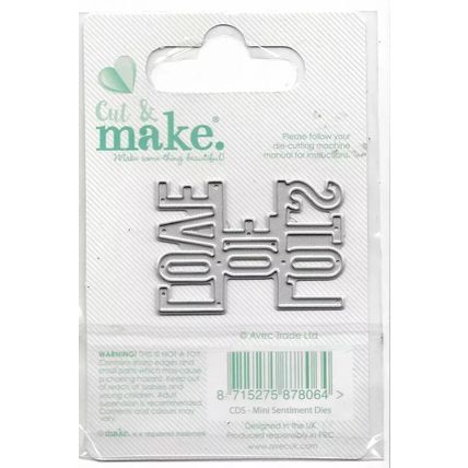 Cut & Make. Lots Of Love Die. Die Cutting Cardmaking Scrapbooking Crafts