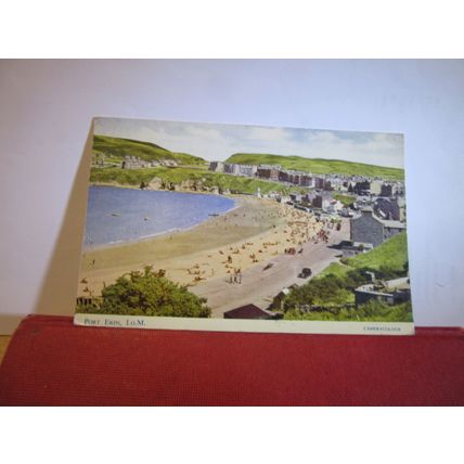 PORT ERIN, ISLE OF MAN used vintage postcard by J. Salmon 1954 pm =