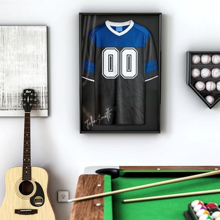 Snap - Sports Jersey Display Case - Shadow Box - 20"X30" - Black Wall Mount - Je