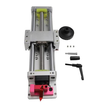 Linear Stage Actuator Travel 200Mm Ballscrew 1605 Double Optical Axis Linear Rai