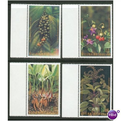Thailand 2001 - SG 2314-2317 - International Writing Week - Plants MNH