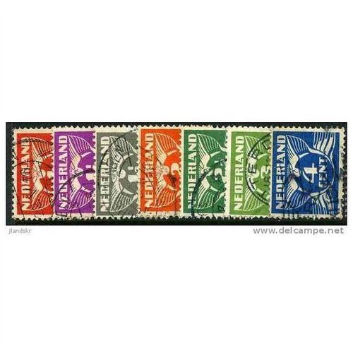 1926/1935 7 different values - #184 fine used (o) - with watermark