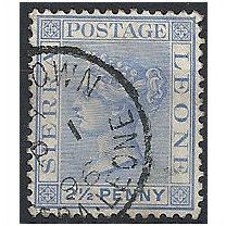 Sierra Leone 1891 SG31 2 1/2d Ultramarine Fine Used . .