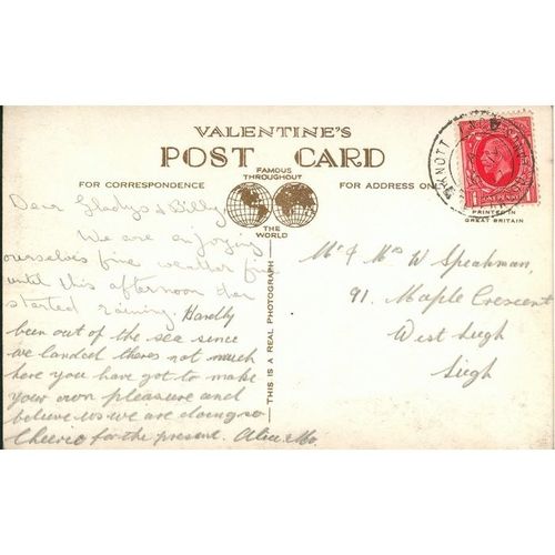 Marine Lake, Fleetwood, Lancashire 1938 - Valentine & Sons Ltd. 224009.JM