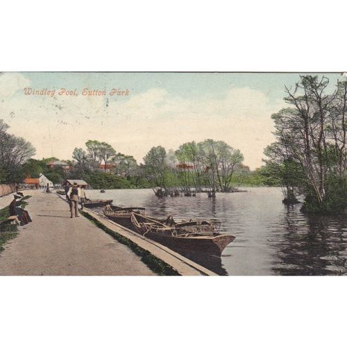 Windley Pool, Sutton Park posted 1906 Warwickshire Postcard (WAR71861)