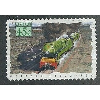 AUS 1993 45c (S/A) 'TRAINS- WESTERN ENDEAVOUR' FINE USED (EBID35-797)
