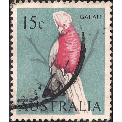 AUSTRALIA, BIRDS, Galah, blue 1966, 15c