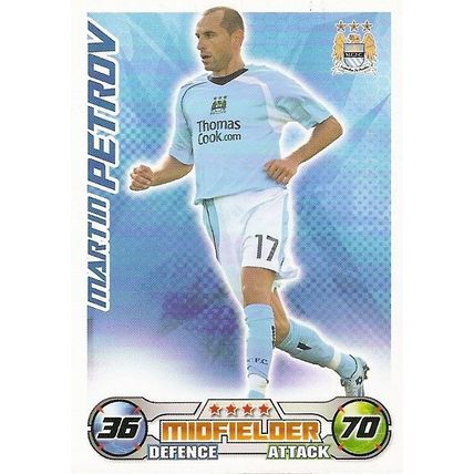 Topps Match Attax 2008/09 Cards: Manchester City - Midfielder, Petrov (Martin)