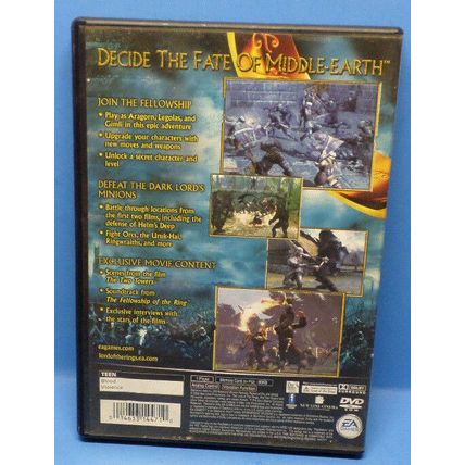 Lord of The Rings : The Two Towers - Sony Playstation 2 PS2 - Black Label (M8)