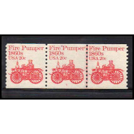Used 1908 20c Fire Pumper Very Fine PNC 5/3 PA2478