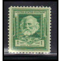 864 1c Henry Longfellow Fine MNH KA2539