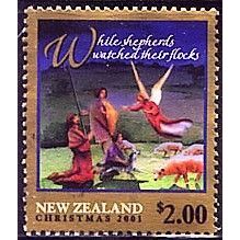 New Zealand, 2001 $2 Christmas SG 2444 (Scott #1736), used