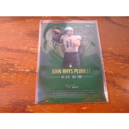 2023 Wild Card, Card Studs, #'d 4/5, JOHN RHYS PLUMLEE,