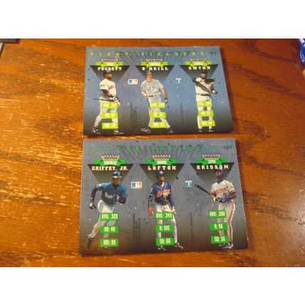 1994 Donruss Position Dominators, 8 of 9 Insert Set, Stars/HOF, GRIFFEY/RIPKEN +