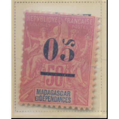Madagascar Stamp Scott #48, Mint Hinged
