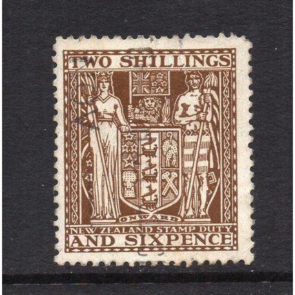 New Zealand - 1931-40 - 2/6d Deep Brown (sg F147) Used