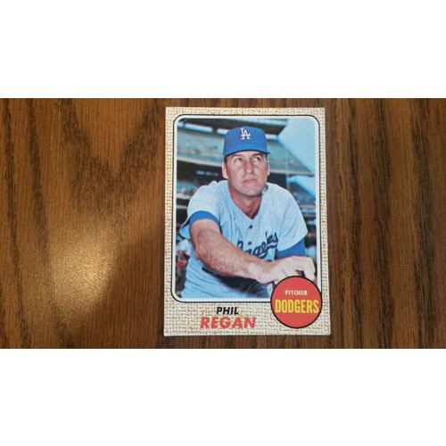 1968 Topps Card # 088 Phil Regan Very Good (3) Los Angeles Dodgers