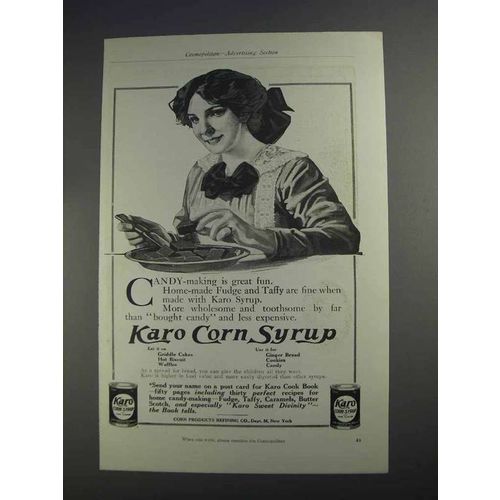 1912 Karo Corn Syrup Ad - Candy-Making is Great Fun