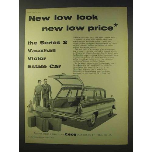 1959 Vauxhall Victor Series 2 Estate Car Ad - Low Look