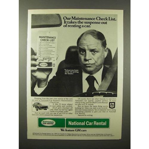 1975 National Car Rental Ad w/ Don Rickles